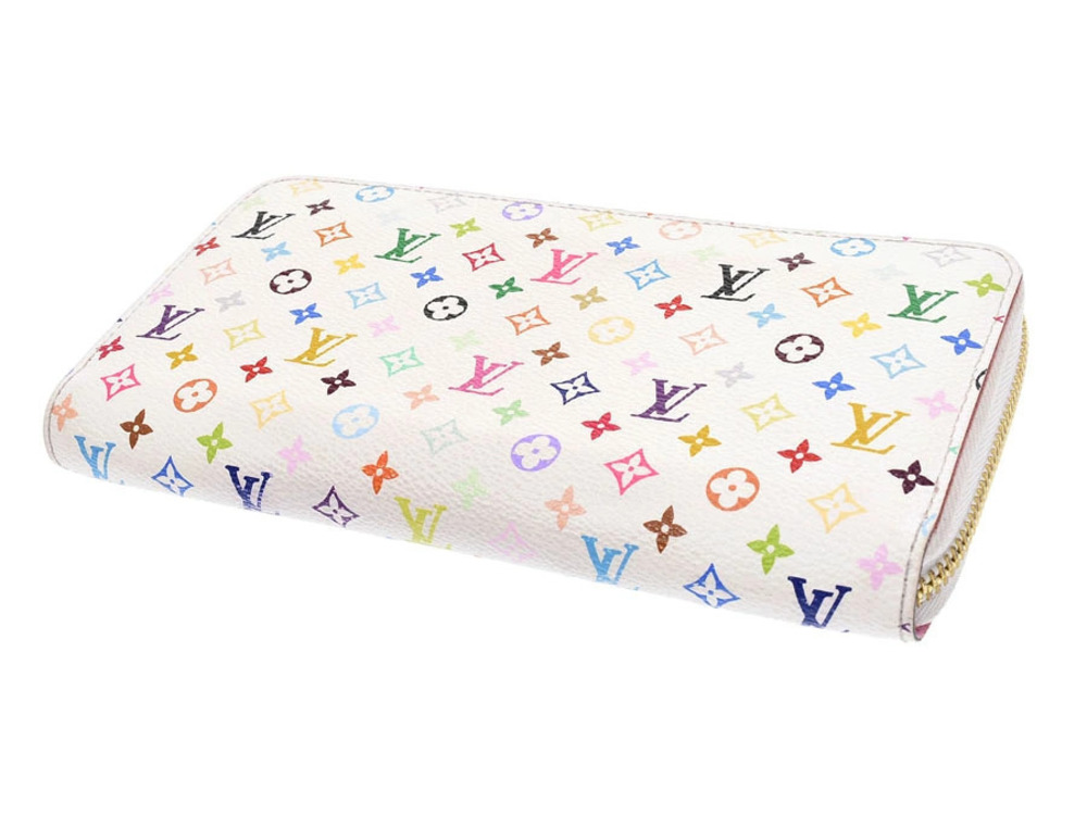 Louis Vuitton Pink Long Zippy White Wallet Leather Multicolor - Picture 3 of 8